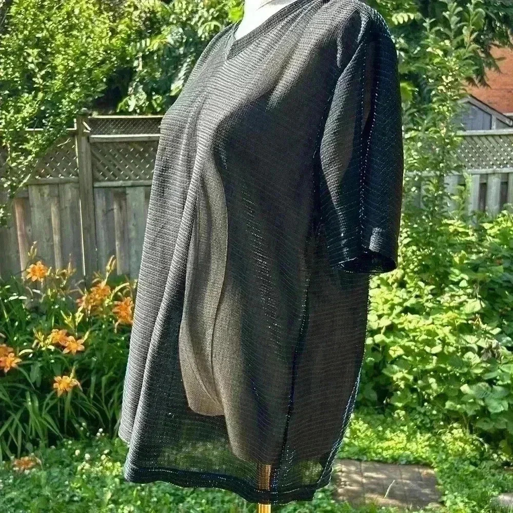 Vintage POSITANO Charlie Lapson Disco Sparkling Shirt  Metallic